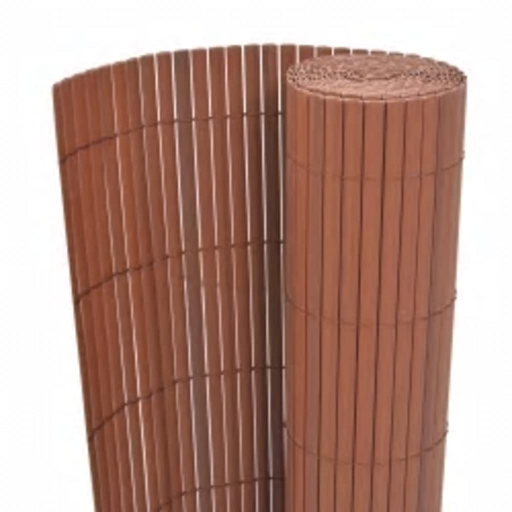 Gartenzaun Doppelseitig 110x500 cm Braun