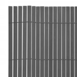 Gartenzaun Doppelseitig 110x500 cm Grau