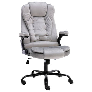 vidaXL Office Chair Light Grey Velvet