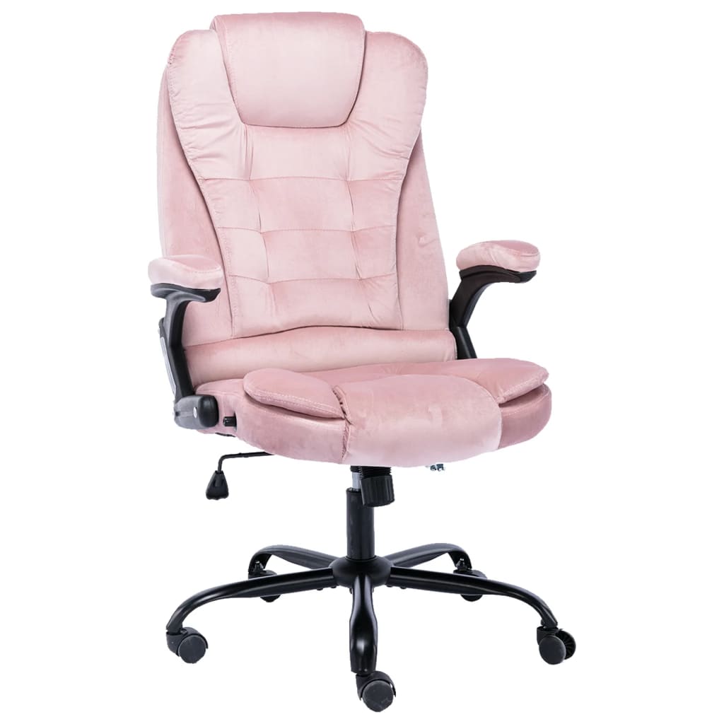 vidaXL Office Chair Pink Velvet