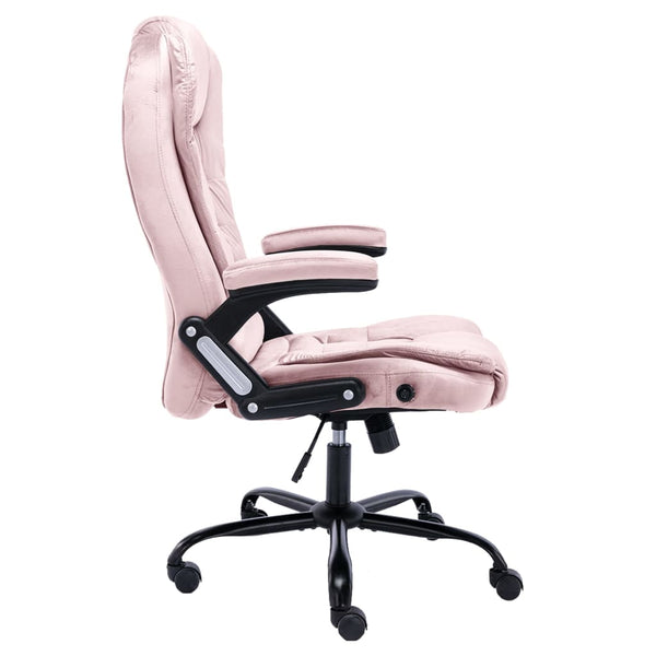vidaXL Office Chair Pink Velvet