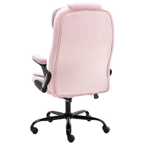 vidaXL Office Chair Pink Velvet