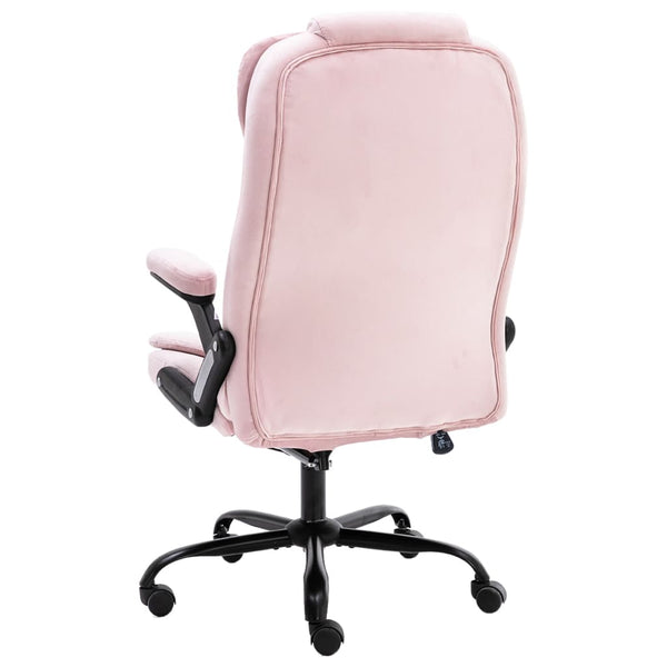 vidaXL Office Chair Pink Velvet