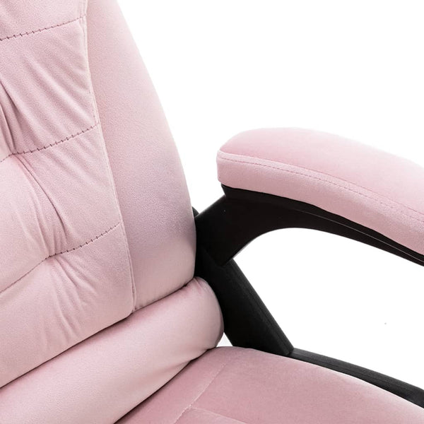 vidaXL Office Chair Pink Velvet