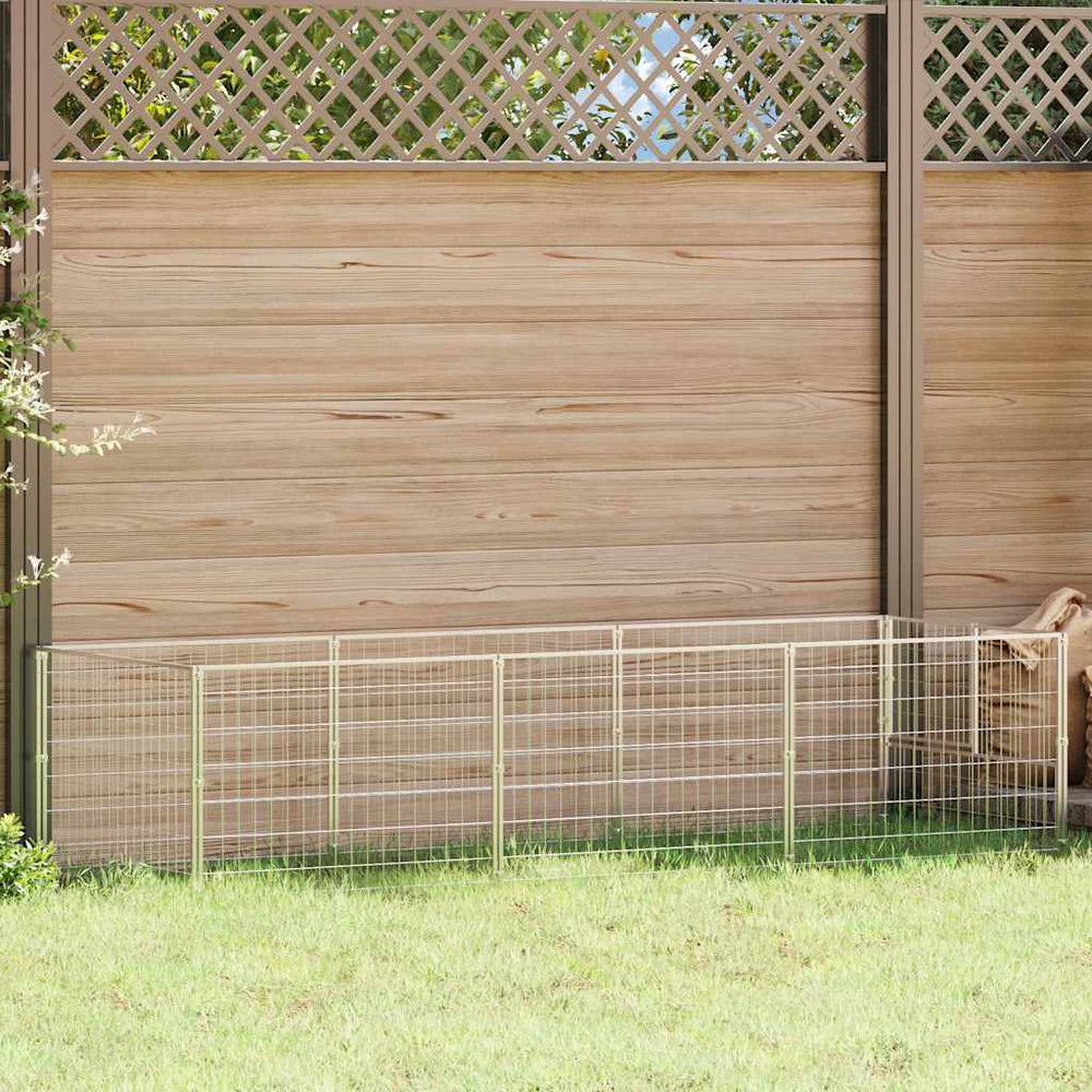 vidaXL Dog Kennel Silver 3 m² Steel
