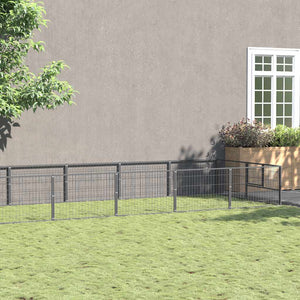 Hundezwinger Silbern 20 m² Stahl
