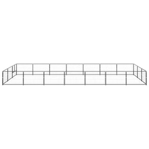 Hundezwinger Schwarz 21 m² Stahl