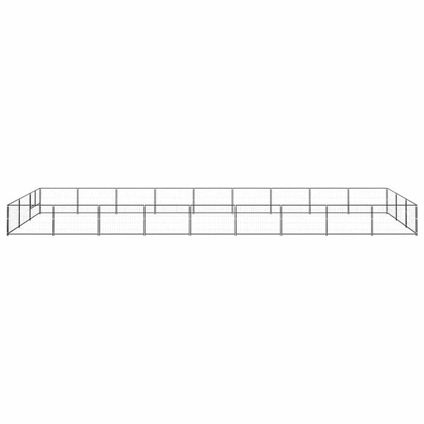 Hundezwinger Schwarz 27 m² Stahl