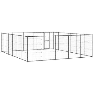 vidaXL Outdoor Dog Kennel Steel 36.3 m²
