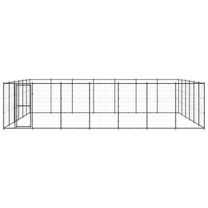 vidaXL Outdoor Dog Kennel Steel 50.82 m²