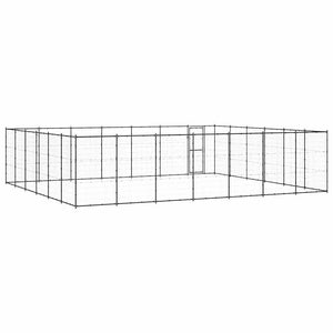 vidaXL Outdoor Dog Kennel Steel 50.82 m²