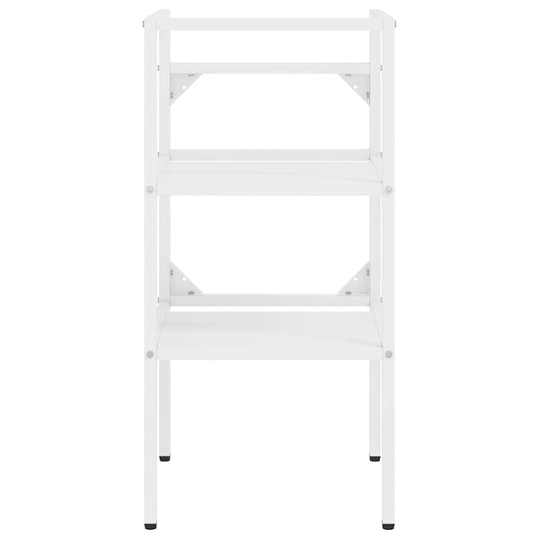 vidaXL Bathroom Vanity Unit White 40x38x83 cm Iron
