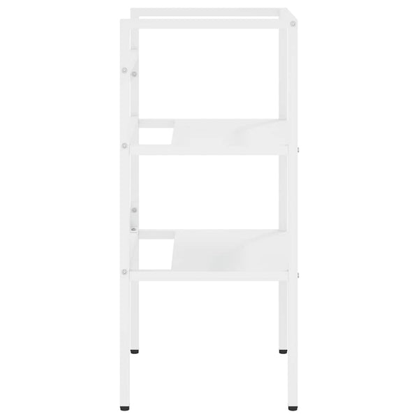 vidaXL Bathroom Vanity Unit White 40x38x83 cm Iron
