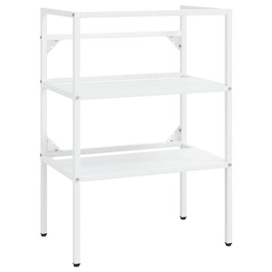 vidaXL Bathroom Vanity Unit White 59x38x83 cm Iron