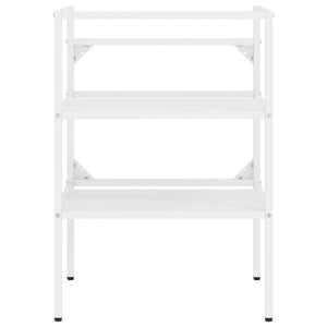 vidaXL Bathroom Vanity Unit White 59x38x83 cm Iron