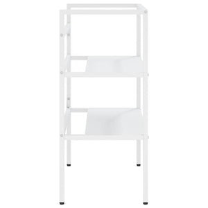 vidaXL Bathroom Vanity Unit White 59x38x83 cm Iron
