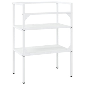 vidaXL Bathroom Vanity Unit White 59x38x83 cm Iron