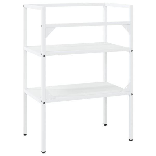 vidaXL Bathroom Vanity Unit White 59x38x83 cm Iron