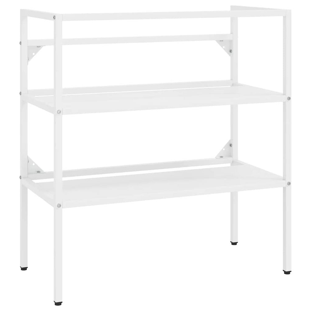 vidaXL Bathroom Vanity Unit White 79x38x83 cm Iron