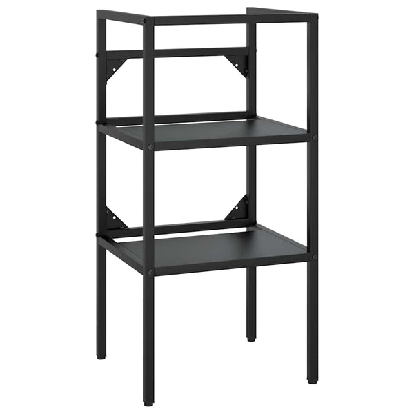 vidaXL Bathroom Vanity Unit Black 40x38x83 cm Iron