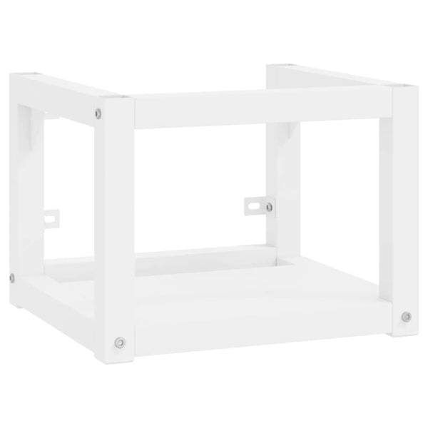vidaXL Bathroom Wall-Mounted Vanity Frame White 40x38x31 cm Iron