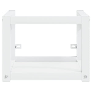 vidaXL Bathroom Wall-Mounted Vanity Frame White 40x38x31 cm Iron