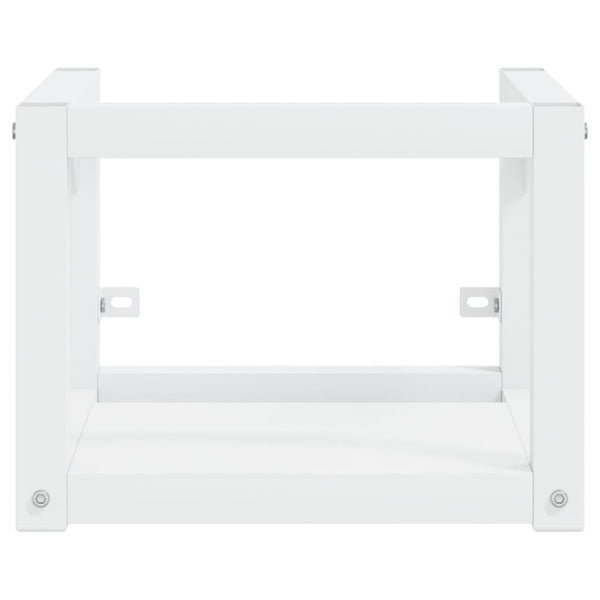 vidaXL Bathroom Wall-Mounted Vanity Frame White 40x38x31 cm Iron