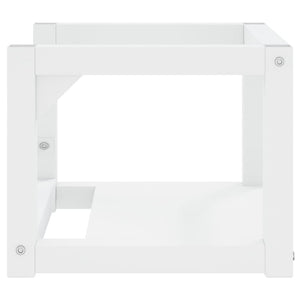vidaXL Bathroom Wall-Mounted Vanity Frame White 40x38x31 cm Iron