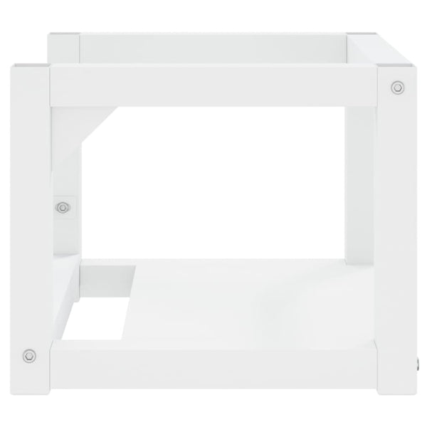 vidaXL Bathroom Wall-Mounted Vanity Frame White 40x38x31 cm Iron