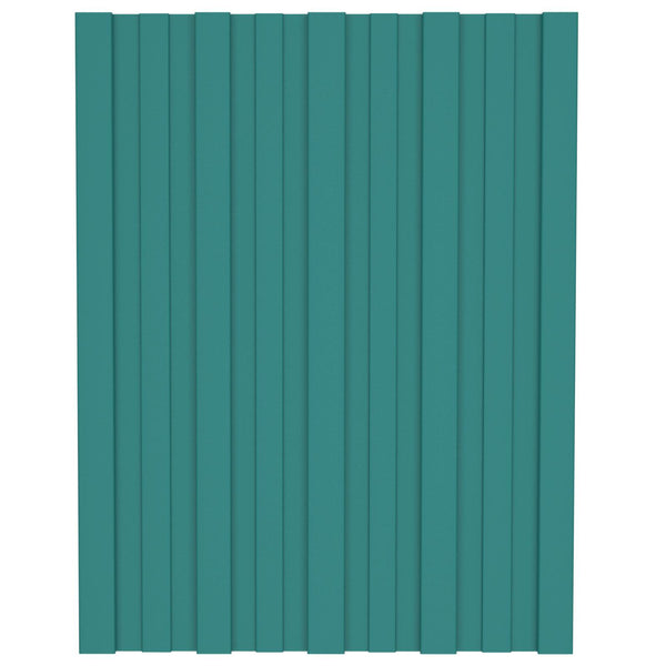 vidaXL Roof Panel 36 pcs Green 60 x 45 cm Galvanized Steel