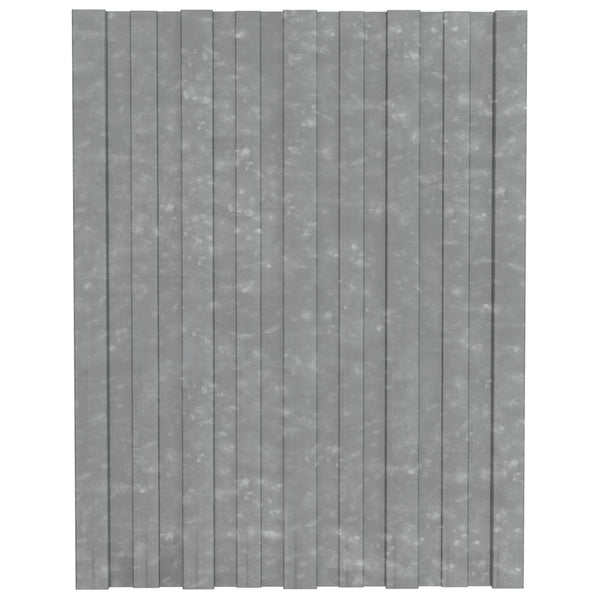 vidaXL Roof Panels 36 pcs Silver 60 x 45 cm Galvanised Steel