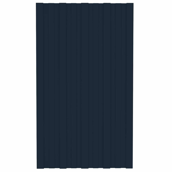 vidaXL Roof Panel 36 pcs Anthracite 80 x 45 cm Galvanized Steel