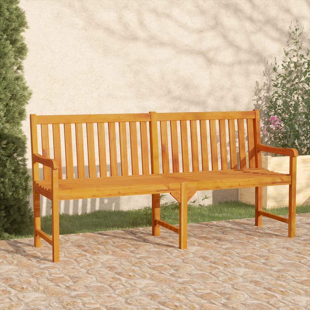 Gartenbank 180 cm Massivholz Akazie