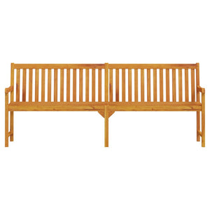 Gartenbank 219 cm Massivholz Akazie