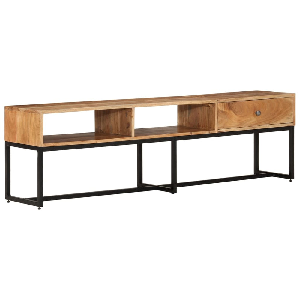 vidaXL TV Cabinet 160x30x45 cm Solid Acacia Wood