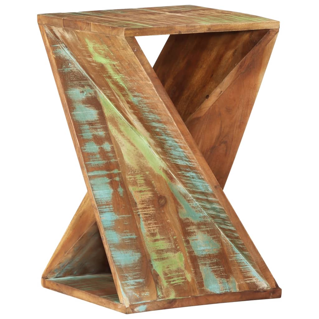 vidaXL Side Table 35x35x55 cm Solid Reclaimed Wood