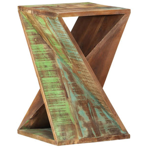 vidaXL Side Table 35x35x55 cm Solid Reclaimed Wood