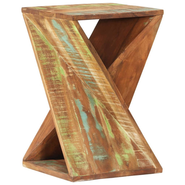 vidaXL Side Table 35x35x55 cm Solid Reclaimed Wood