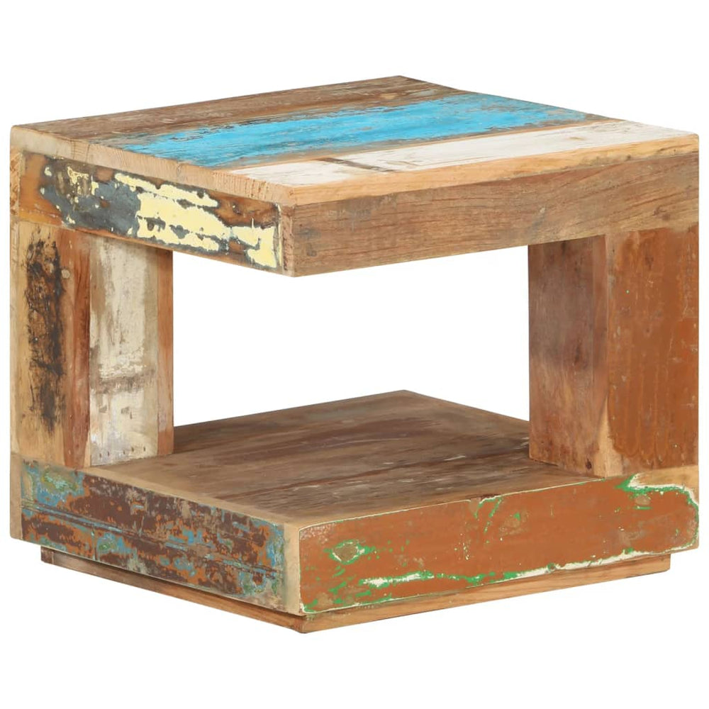 vidaXL Coffee Table 45x45x40 cm Solid Reclaimed Wood