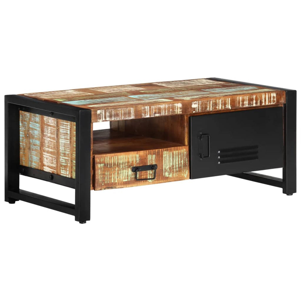vidaXL Coffee Table 100x50x41 cm Solid Reclaimed Wood