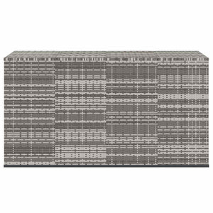 vidaXL Garden Storage Box PE Rattan 194x100x103 cm Grey