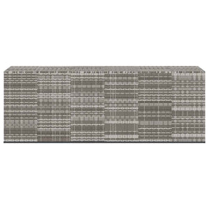 vidaXL Garden Cushion Box PE Rattan 291x100.5x104 cm Grey