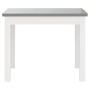 vidaXL 3-Piece Kids' Seating Set White and Grey MDF
