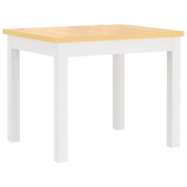 vidaXL 4-Piece Kids' Seating Set White and Beige MDF