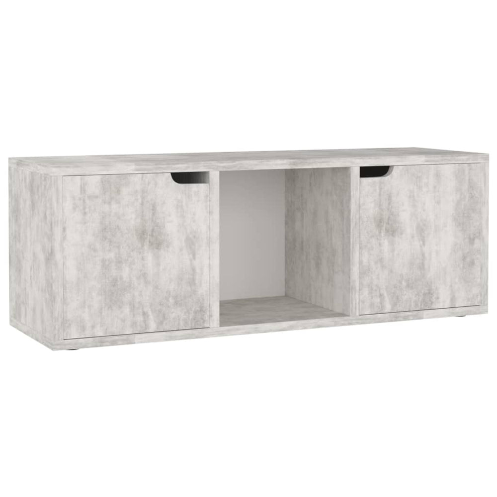 vidaXL TV Cabinet Concrete Gray 88.5x27.5x30.5 cm Engineered Wood