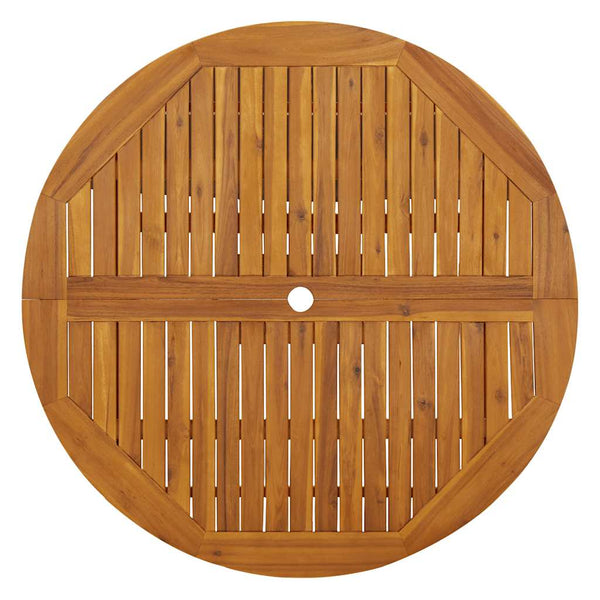 vidaXL Folding Garden Table 110 cm Solid Acacia Wood