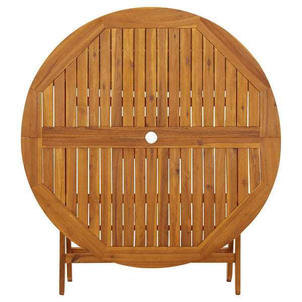 vidaXL Folding Garden Table 110 cm Solid Acacia Wood