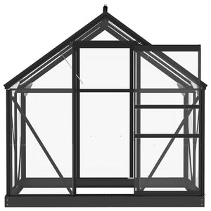 vidaXL Glass Greenhouse Anthracite 155x103x191 cm Aluminum