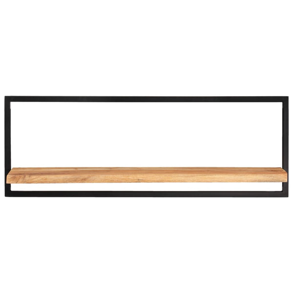 vidaXL Wall Shelves 2 pcs 100x24x35 cm Solid Acacia Wood and Steel