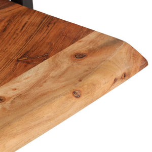 vidaXL Wall Shelves 2 pcs. 40x24x35 cm Solid Acacia Wood and Steel